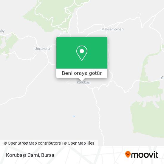 Korubaşı Cami harita