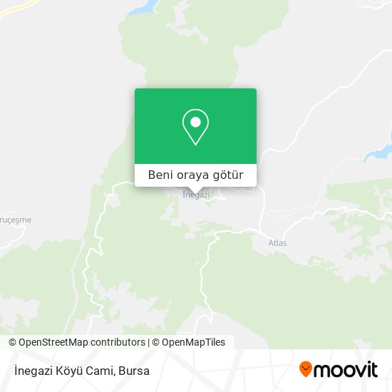 İnegazi Köyü Cami harita