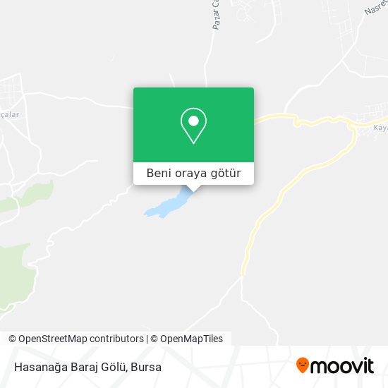 Hasanağa Baraj Gölü harita
