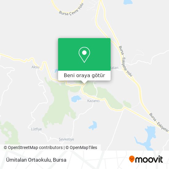 Ümitalan Ortaokulu harita
