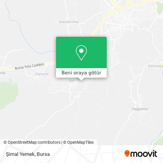 Şimal Yemek harita