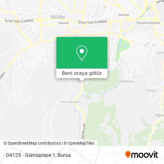 D4125 - Gümüştepe 1 harita