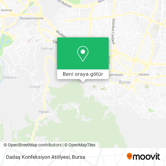 Dadaş Konfeksiyon Atölyesi harita