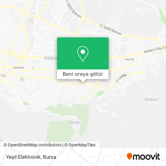 Yeşil Elektronik harita