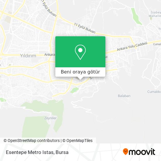 Esentepe Metro Istas harita