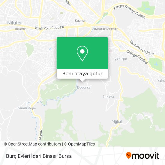 Burç Evleri İdari Binası harita