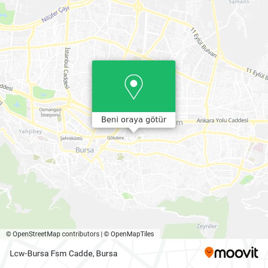 Lcw-Bursa Fsm Cadde harita