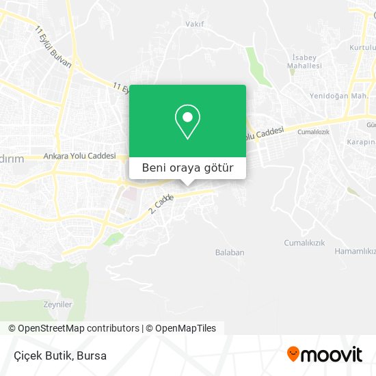 Çiçek Butik harita