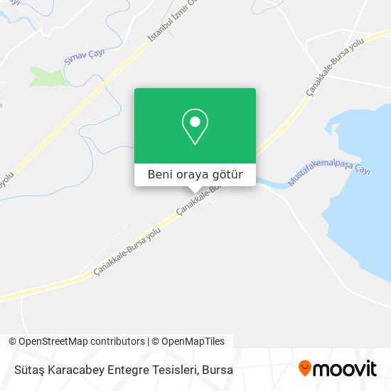 Sütaş Karacabey Entegre Tesisleri harita