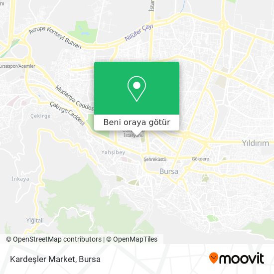 Kardeşler Market harita