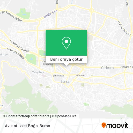 Avukat İzzet Boğa harita