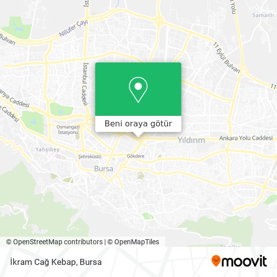 İkram Cağ Kebap harita
