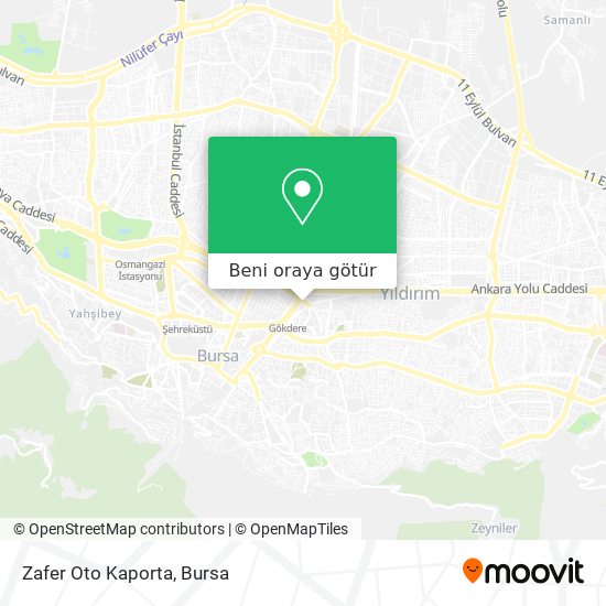 Zafer Oto Kaporta harita