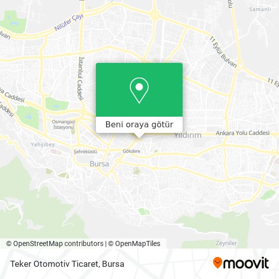 Teker Otomotiv Ticaret harita