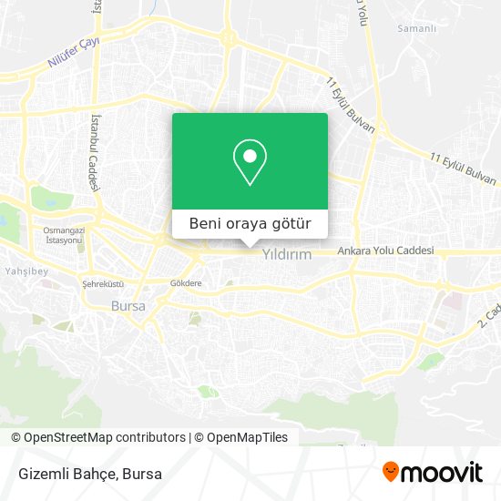 Gizemli Bahçe harita