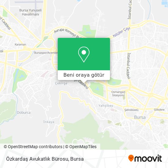 Özkardaş Avukatlık Bürosu harita