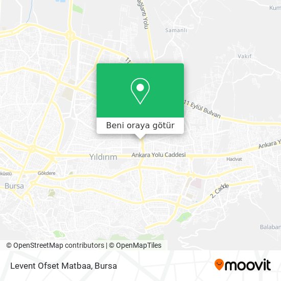 Levent Ofset Matbaa harita