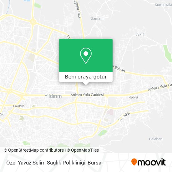 Özel Yavuz Selim Sağlık Polikliniği harita