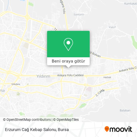 Erzurum Cağ Kebap Salonu harita