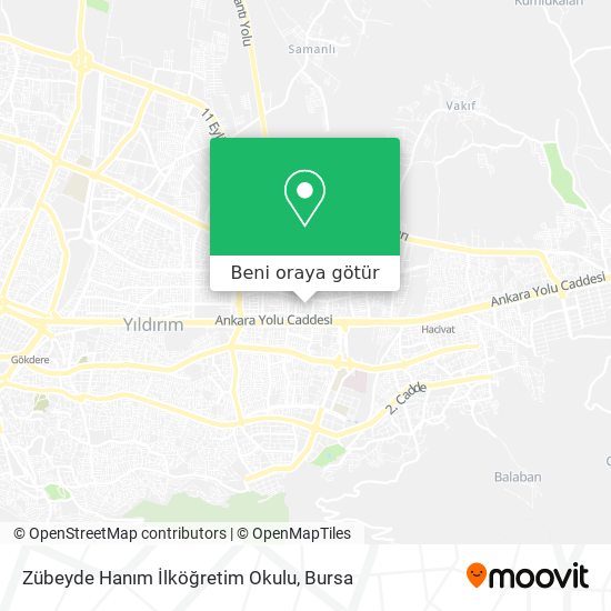 Zübeyde Hanım İlköğretim Okulu harita