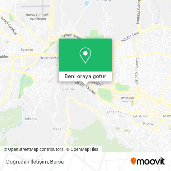 Doğrudan İletişim harita