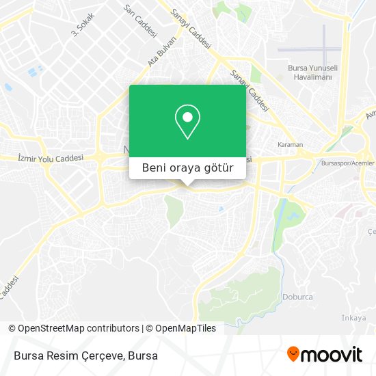 Bursa Resim Çerçeve harita