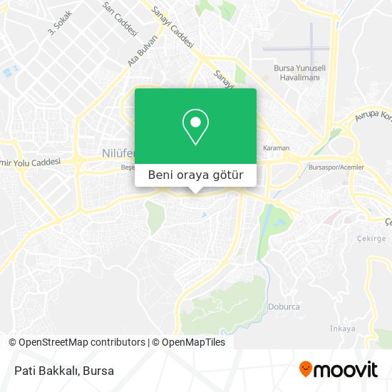 Pati Bakkalı harita