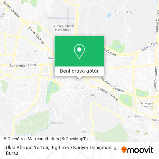 Ukla Abroad Yurtdışı Eğitim ve Kariyer Danışmanlığı harita