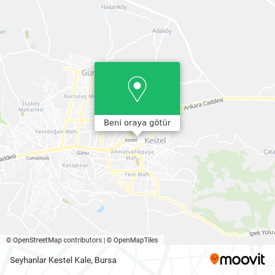 Seyhanlar Kestel Kale harita