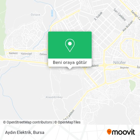 Aydın Elektrik harita