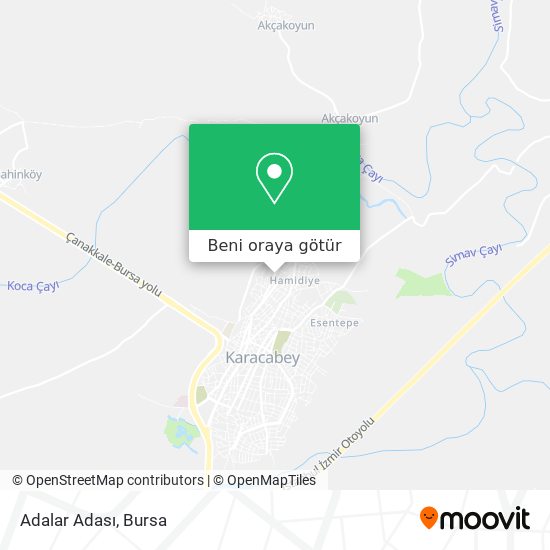 Adalar Adası harita