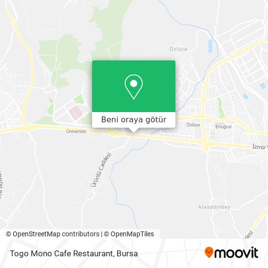 Togo Mono Cafe Restaurant harita
