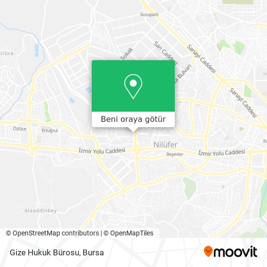 Gize Hukuk Bürosu harita