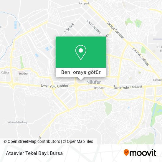 Ataevler Tekel Bayi harita