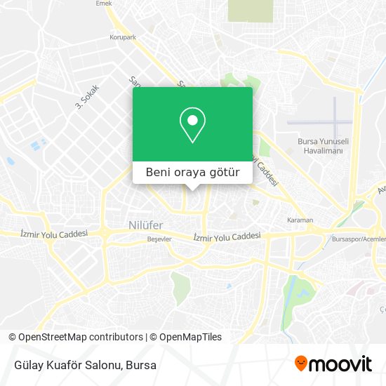 Gülay Kuaför Salonu harita