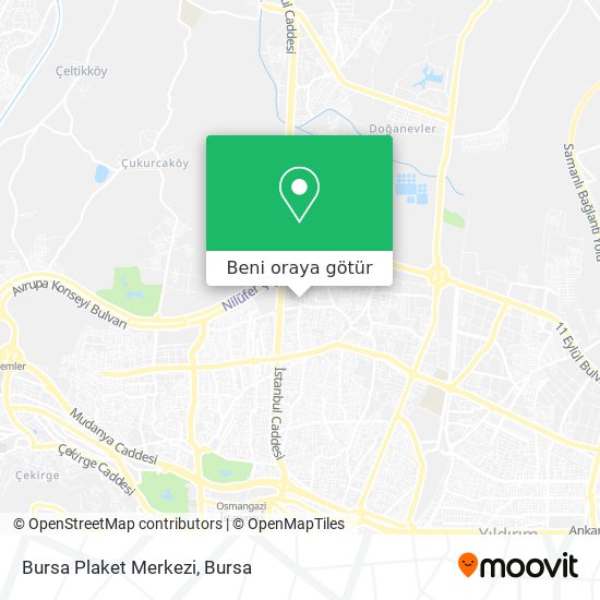 Bursa Plaket Merkezi harita