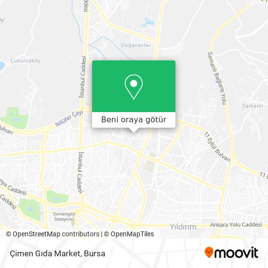 Çimen Gıda Market harita