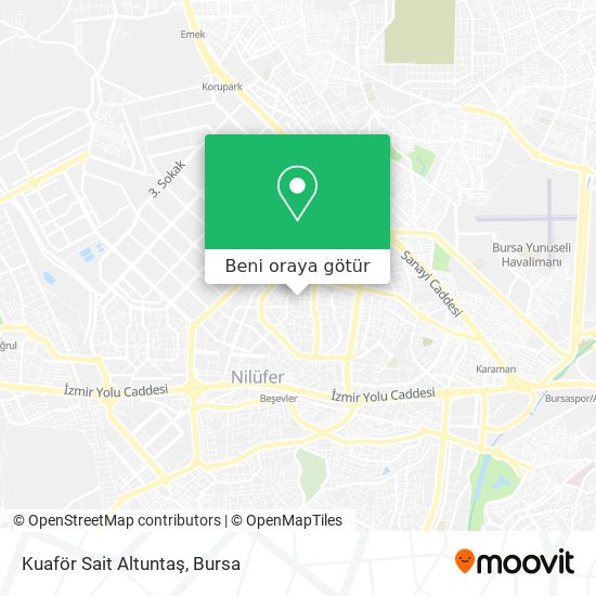 Kuaför Sait Altuntaş harita