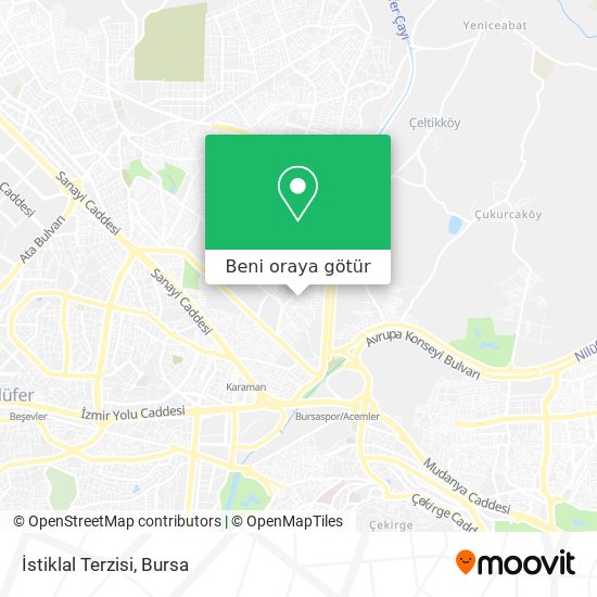 İstiklal Terzisi harita