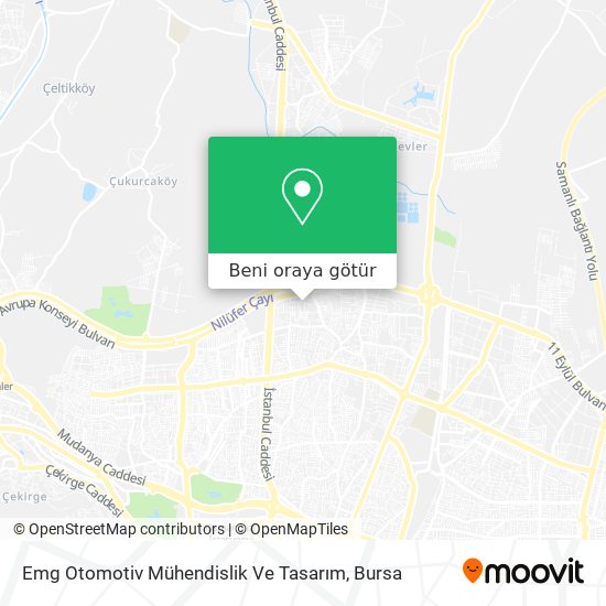 Emg Otomotiv Mühendislik Ve Tasarım harita