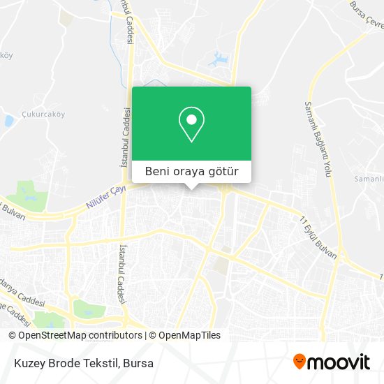 Kuzey Brode Tekstil harita