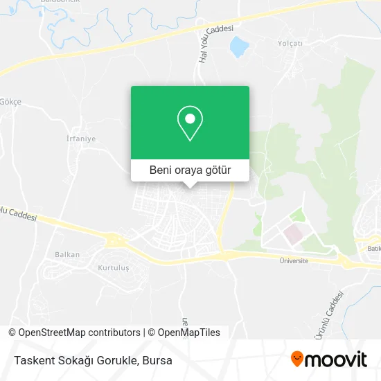 Taskent Sokağı Gorukle harita
