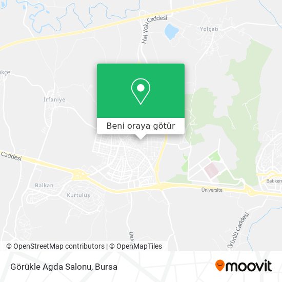Görükle Agda Salonu harita