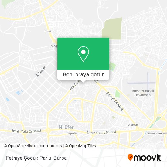 Fethiye Çocuk Parkı harita