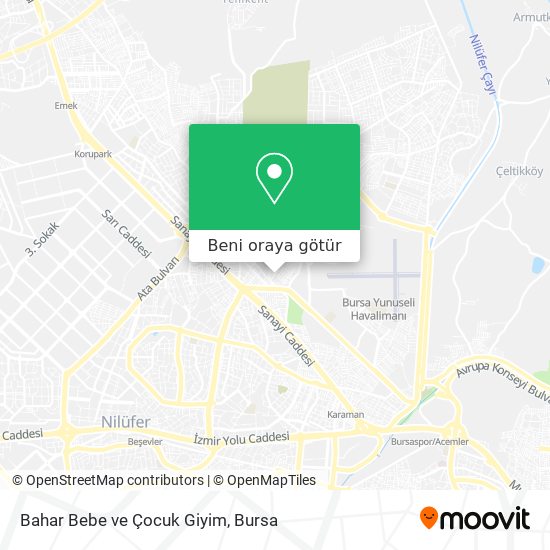 Bahar Bebe ve Çocuk Giyim harita