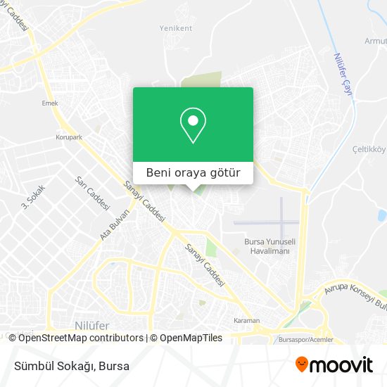 Sümbül Sokağı harita
