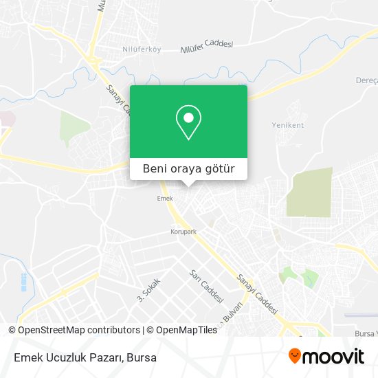 Emek Ucuzluk Pazarı harita