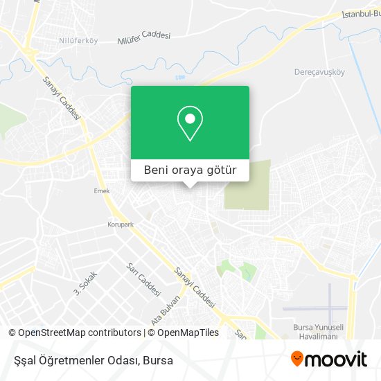 Şşal Öğretmenler Odası harita