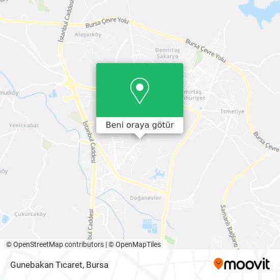 Gunebakan Tıcaret harita