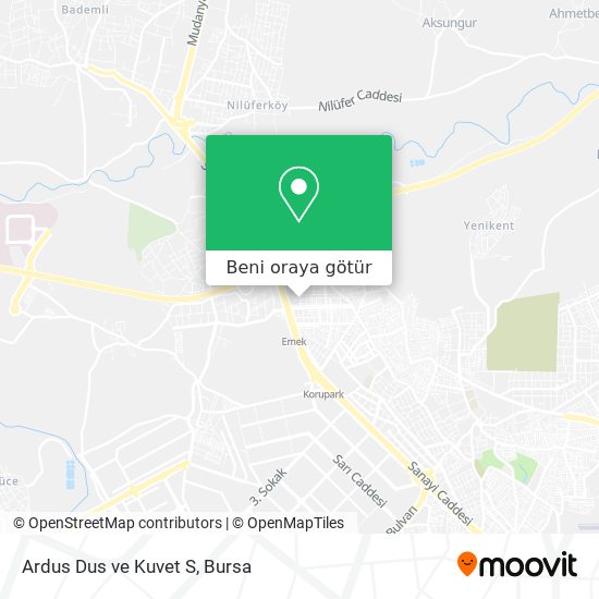 Ardus Dus ve Kuvet S harita